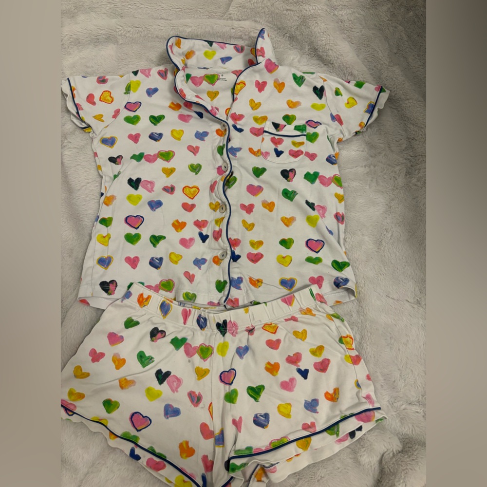 Kerri Rosenthal x Roller Rabbit heart pajamas - in size small